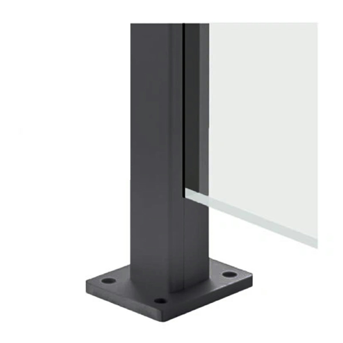 ATLAS 1800mm Aluminium Post - End Section
