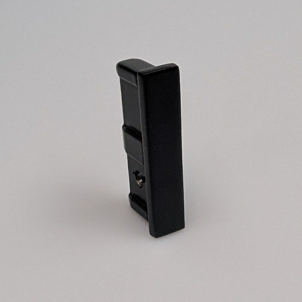 End Cap For Handging Rails End Cap - 50 x 10mm to Suit Hand Rail - Matt Black - Elite Glass Solutions