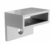Wall Plate - 50 x 10mm to Suit Hand Rail - Polished Stainless Steel
