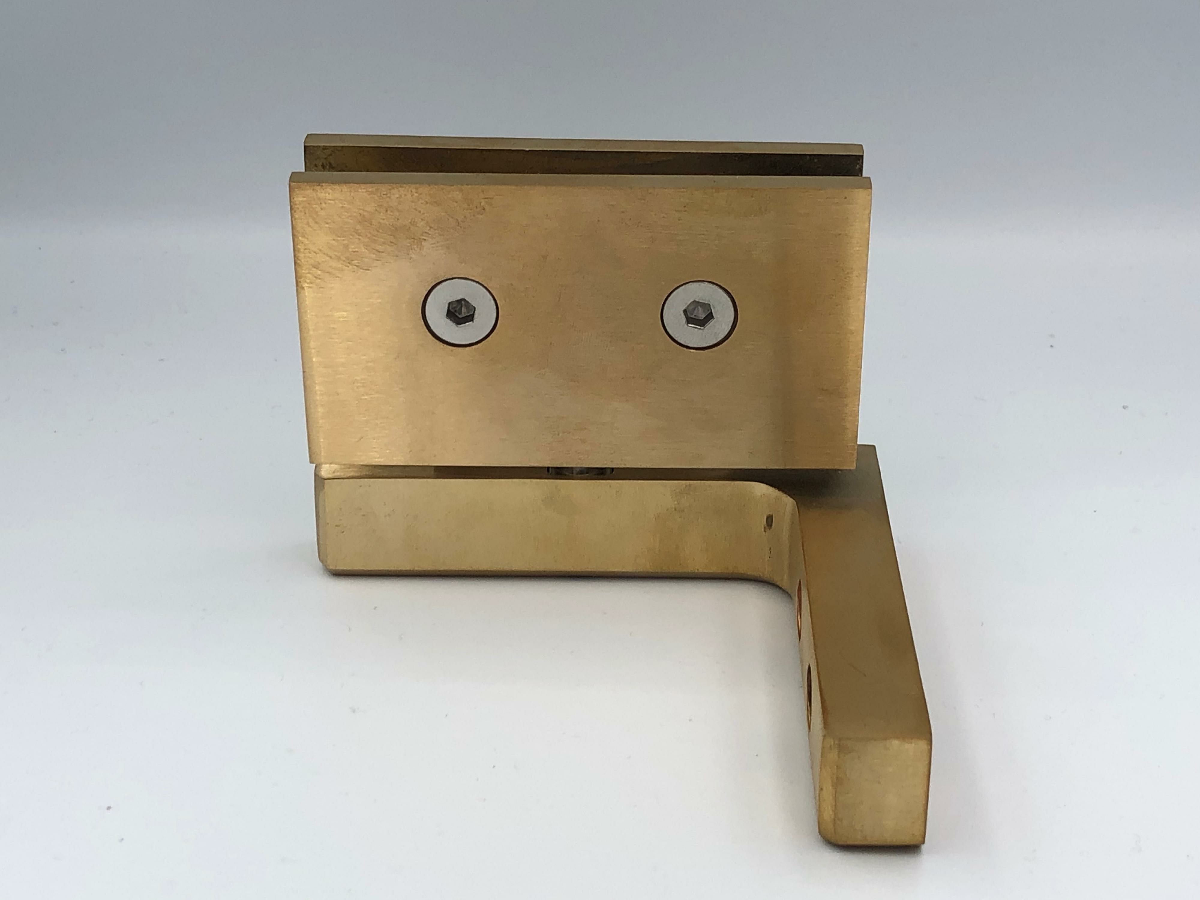 Boston 100 Series - Offset Bracket Wall Mount Hinge - Left Hand - Brushed Gold