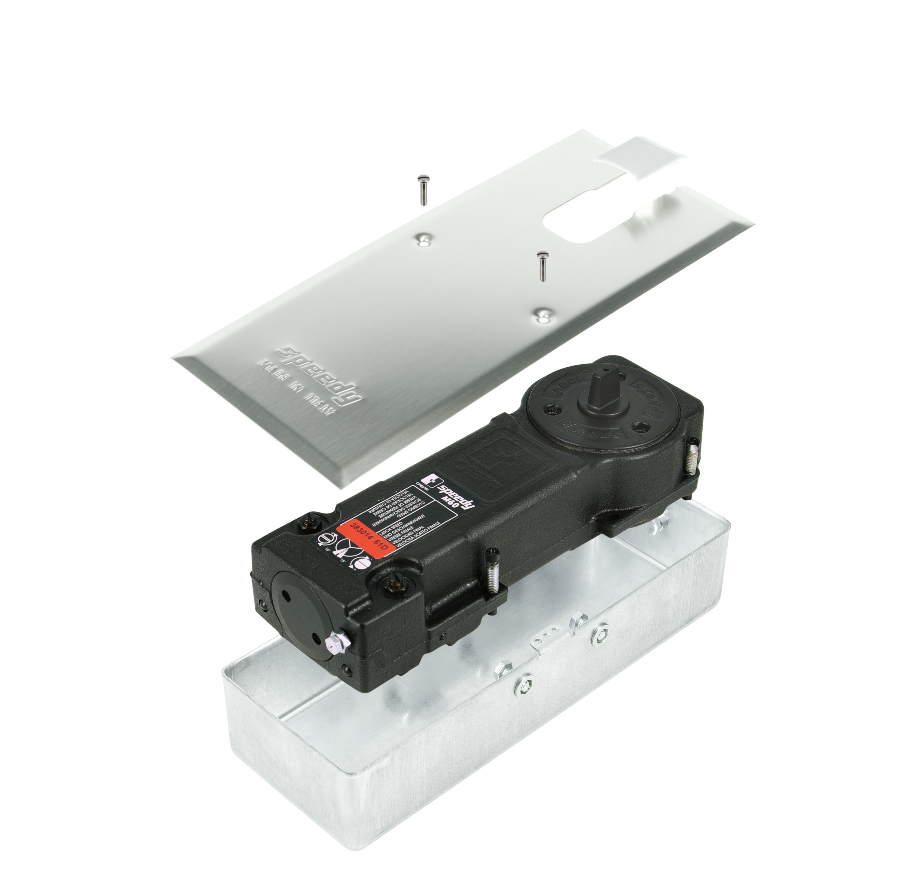 Heavy duty door closer with hold open by CASMA