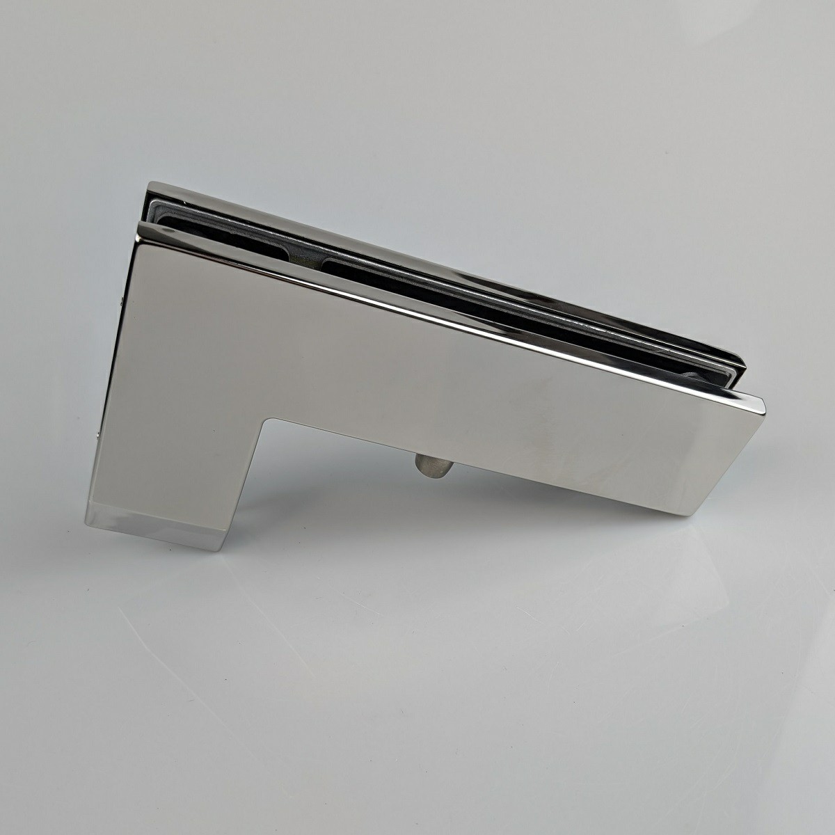 Heavy Duty Over to Side Panel Pivot Patch Fixing Polished Stainless ...