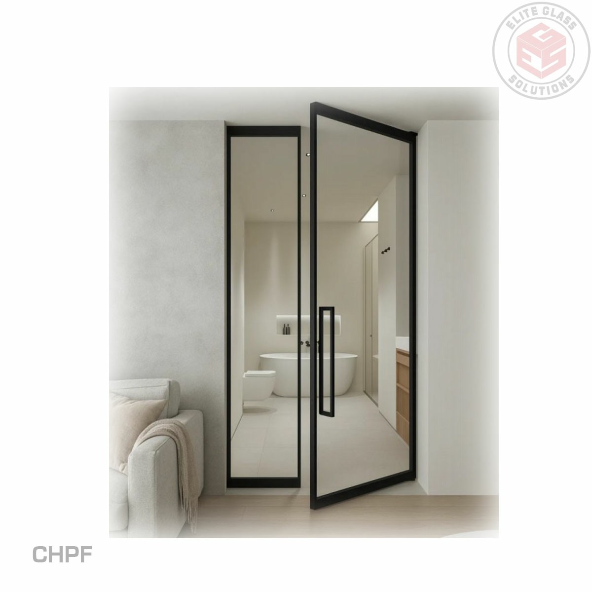 concealed hydraulic pivot door system