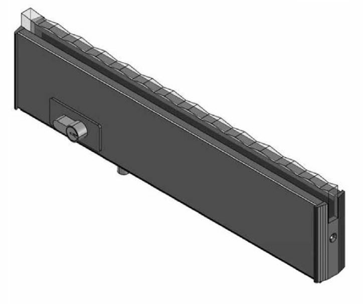 Engineering Lock Rail Bottom Rail - Locking with Euro Lock - Matt Black - Elite Glass Solutions