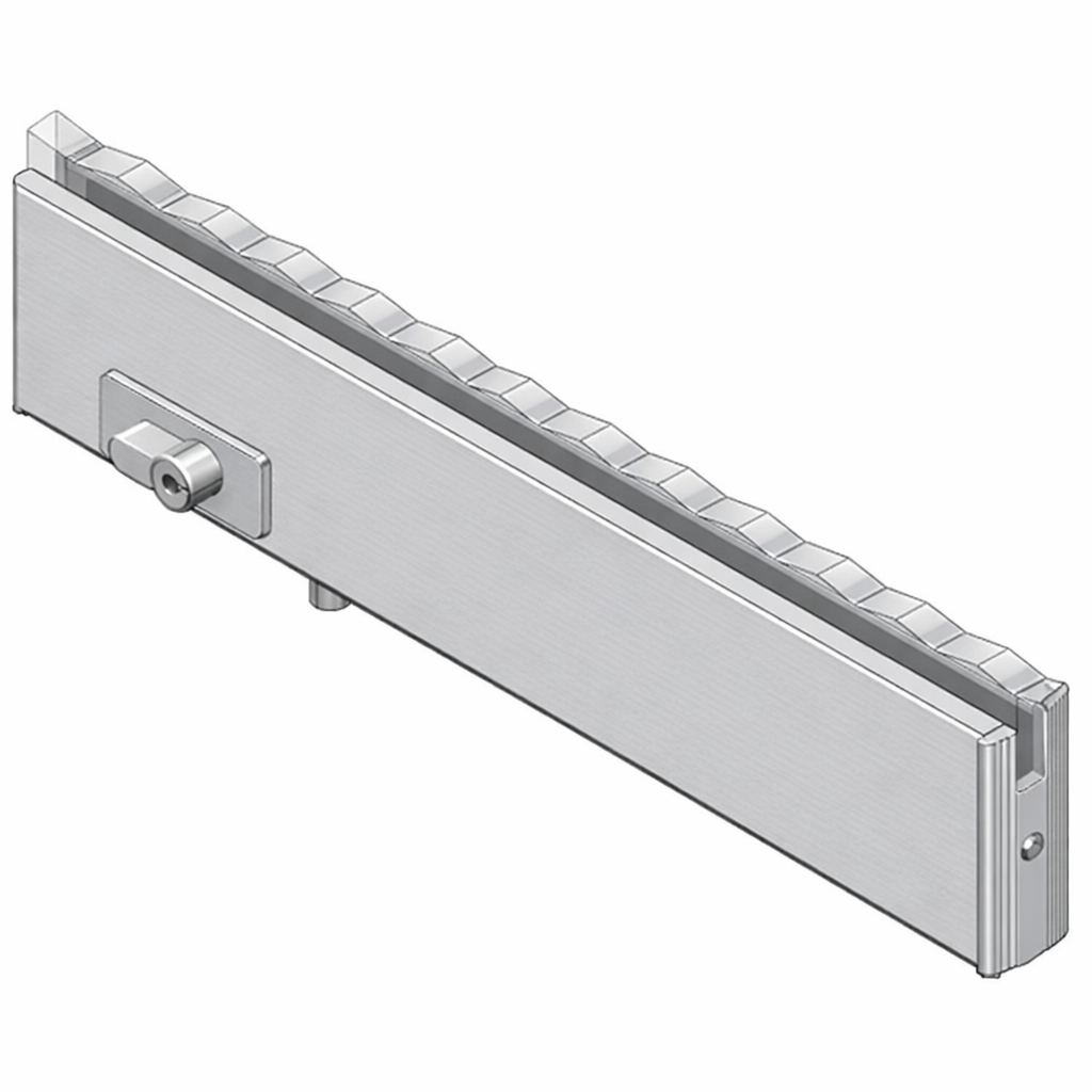 Buttom Rail Lock Bottom Rail - Locking with Euro Lock - Polished Silver Anodised - Elite ...