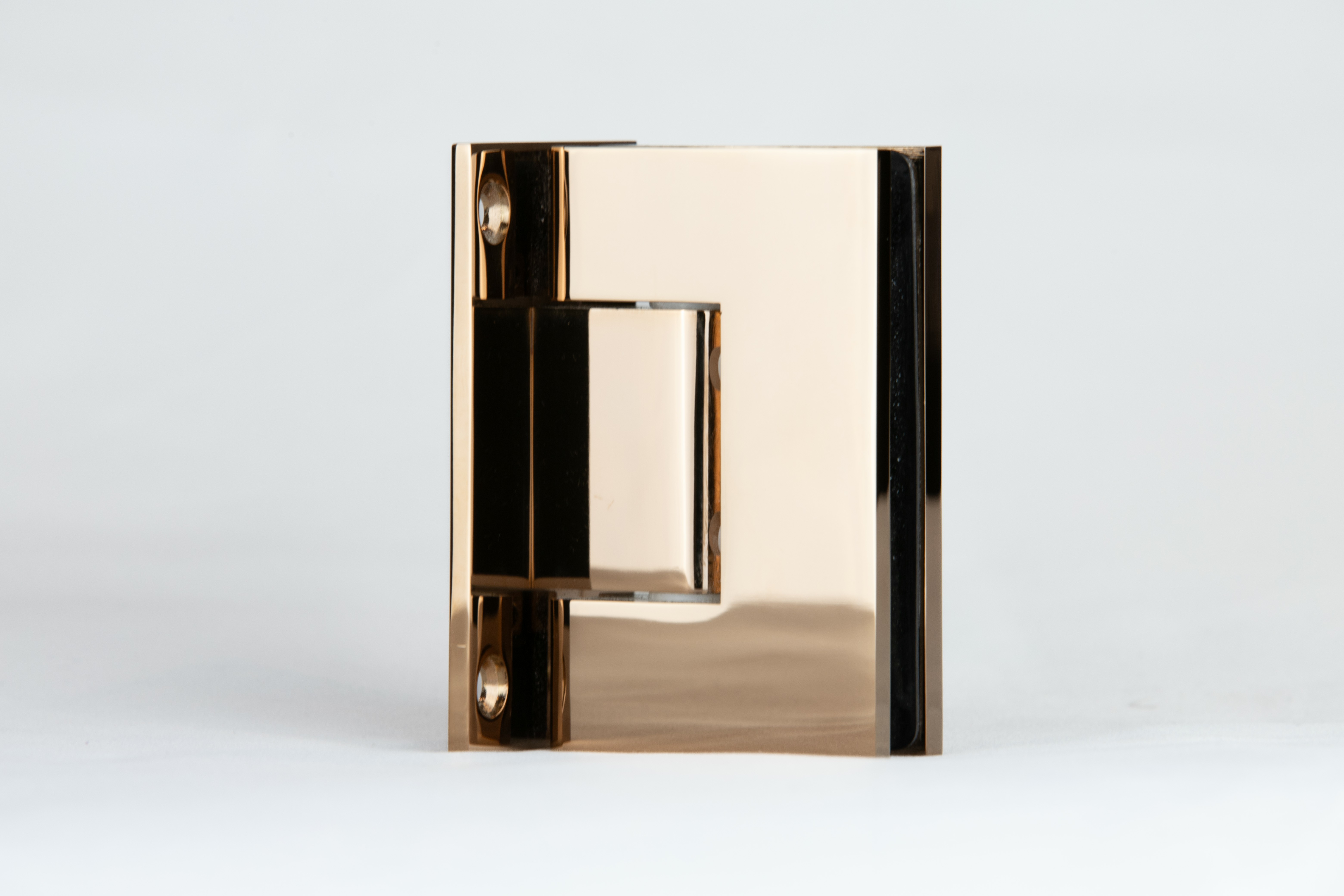 Rose Gold T shaped glass to wall hinge