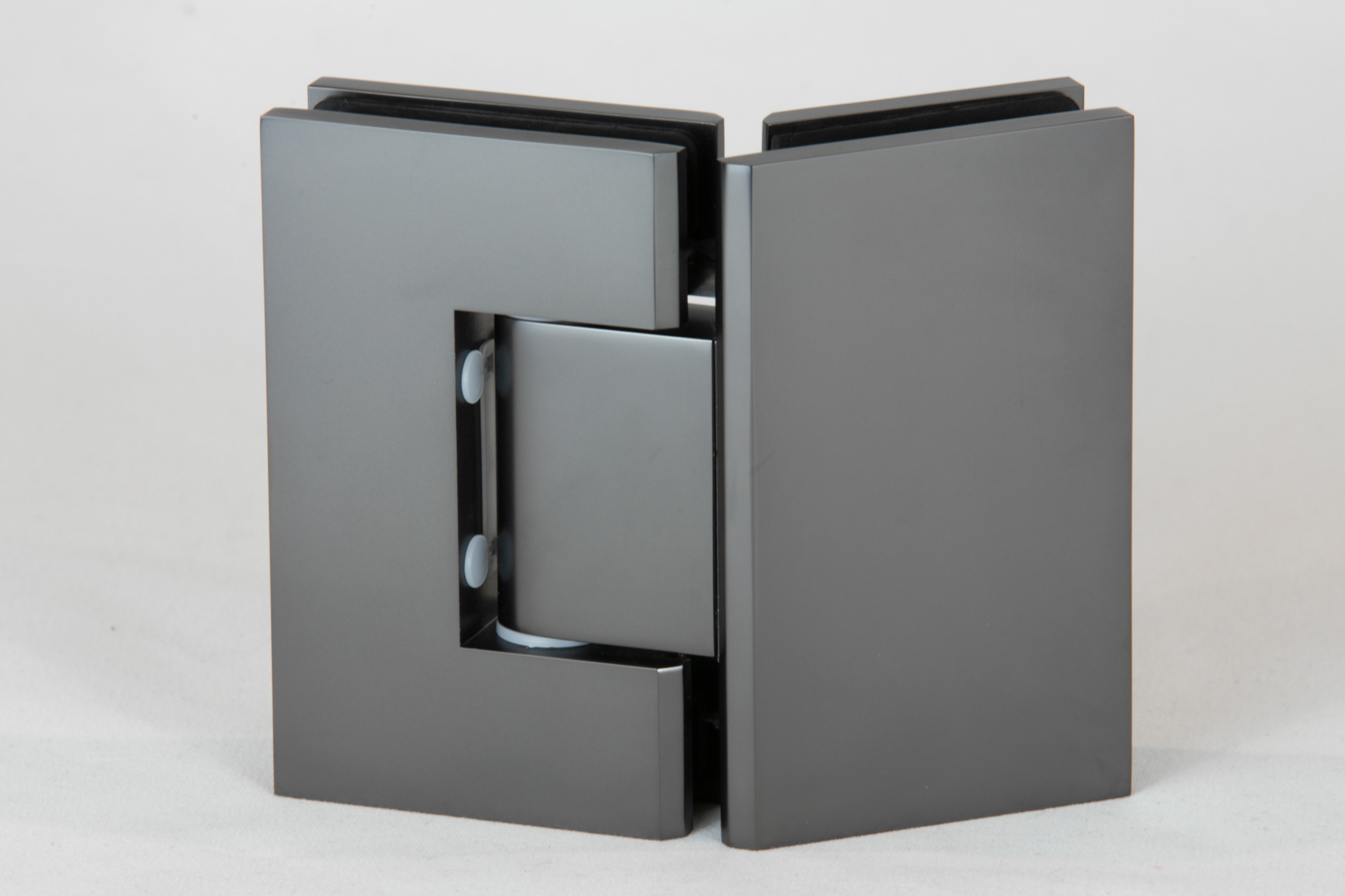 ES2.135 BGB - 135 degree glass to glass shower hinge in a brushed gun black finish