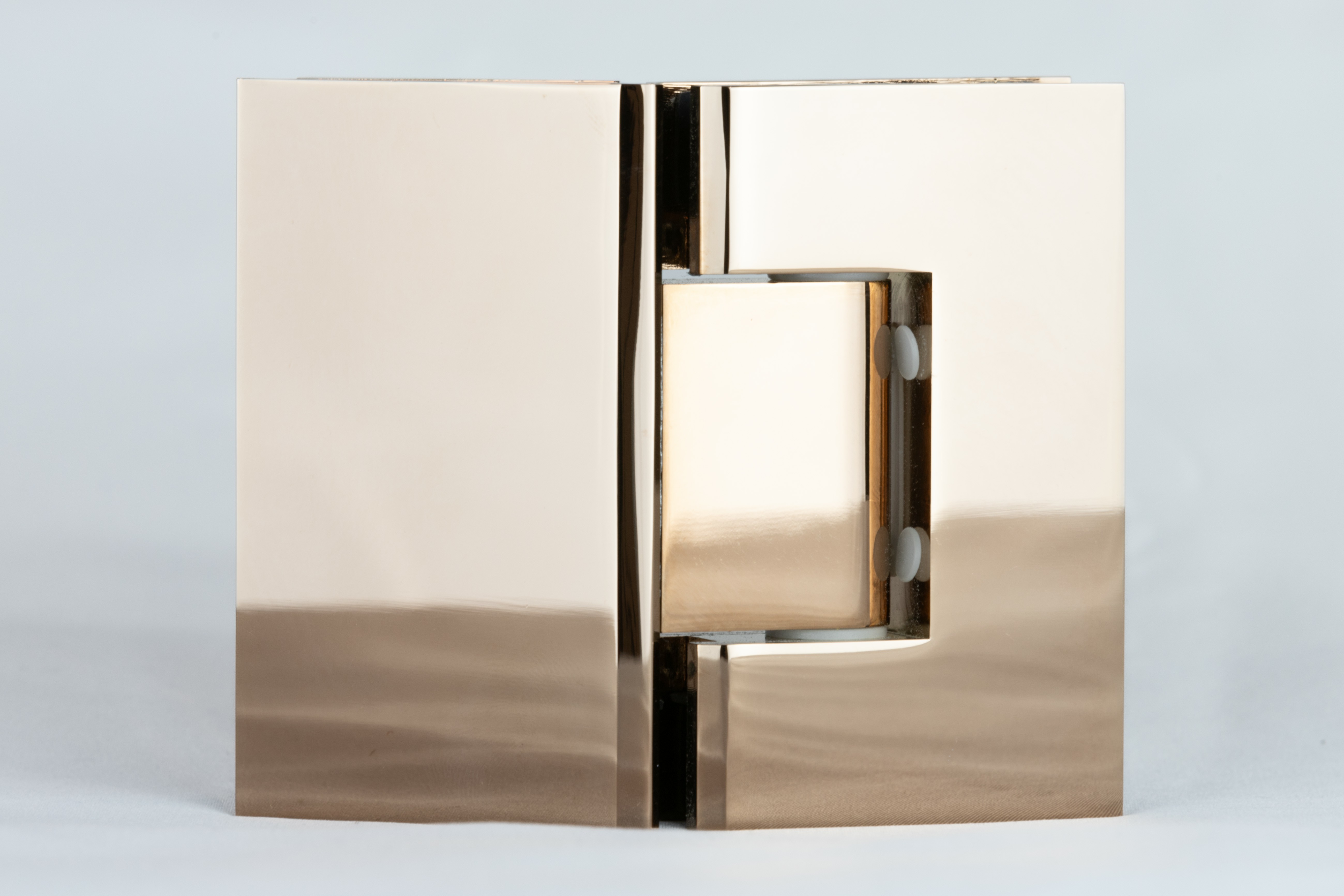 ES2.135 BGB - 135 degree glass to glass shower hinge in a brushed gun black finish