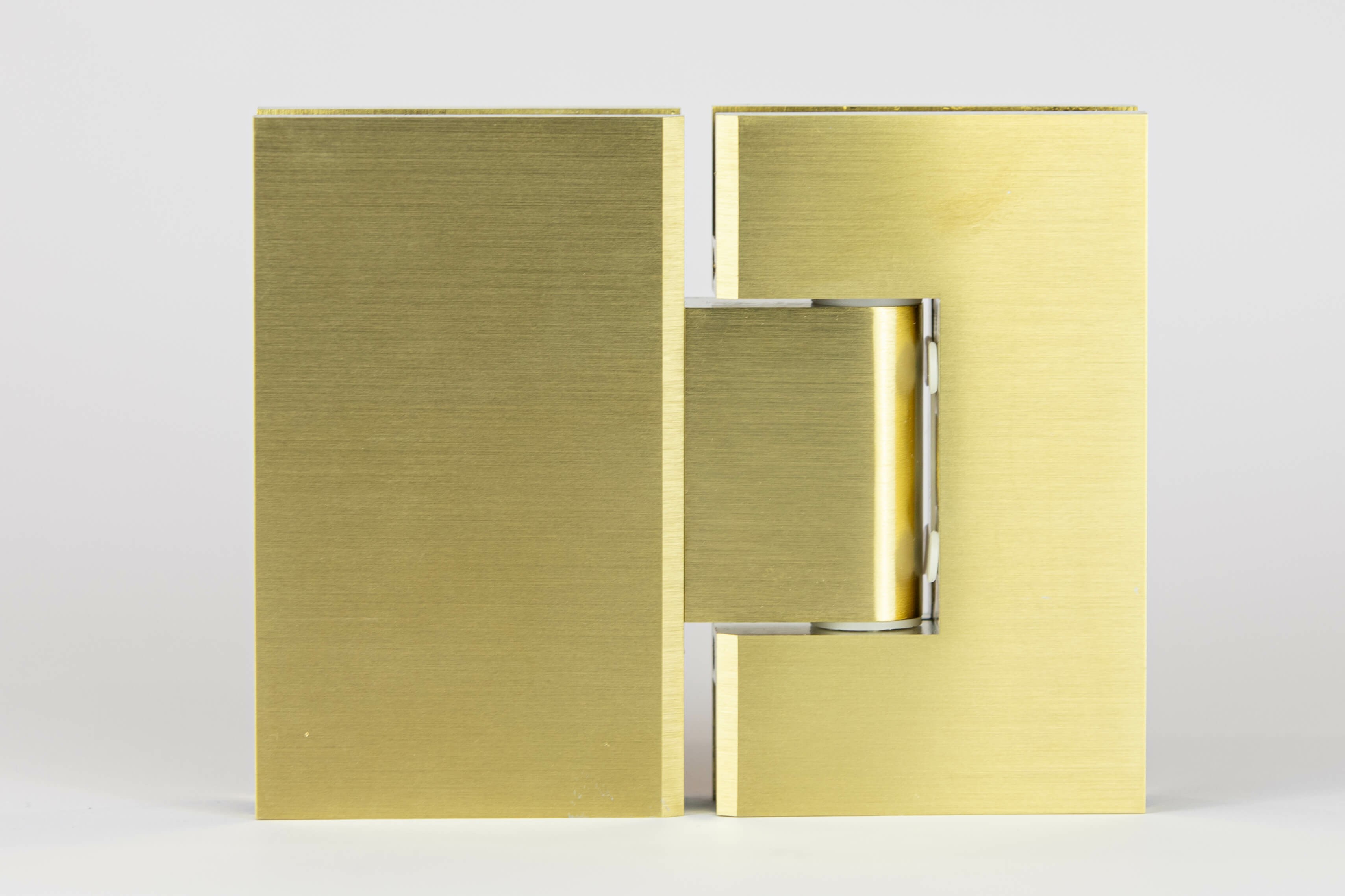 ES2 hinge glass to glass - Brushed Gold 