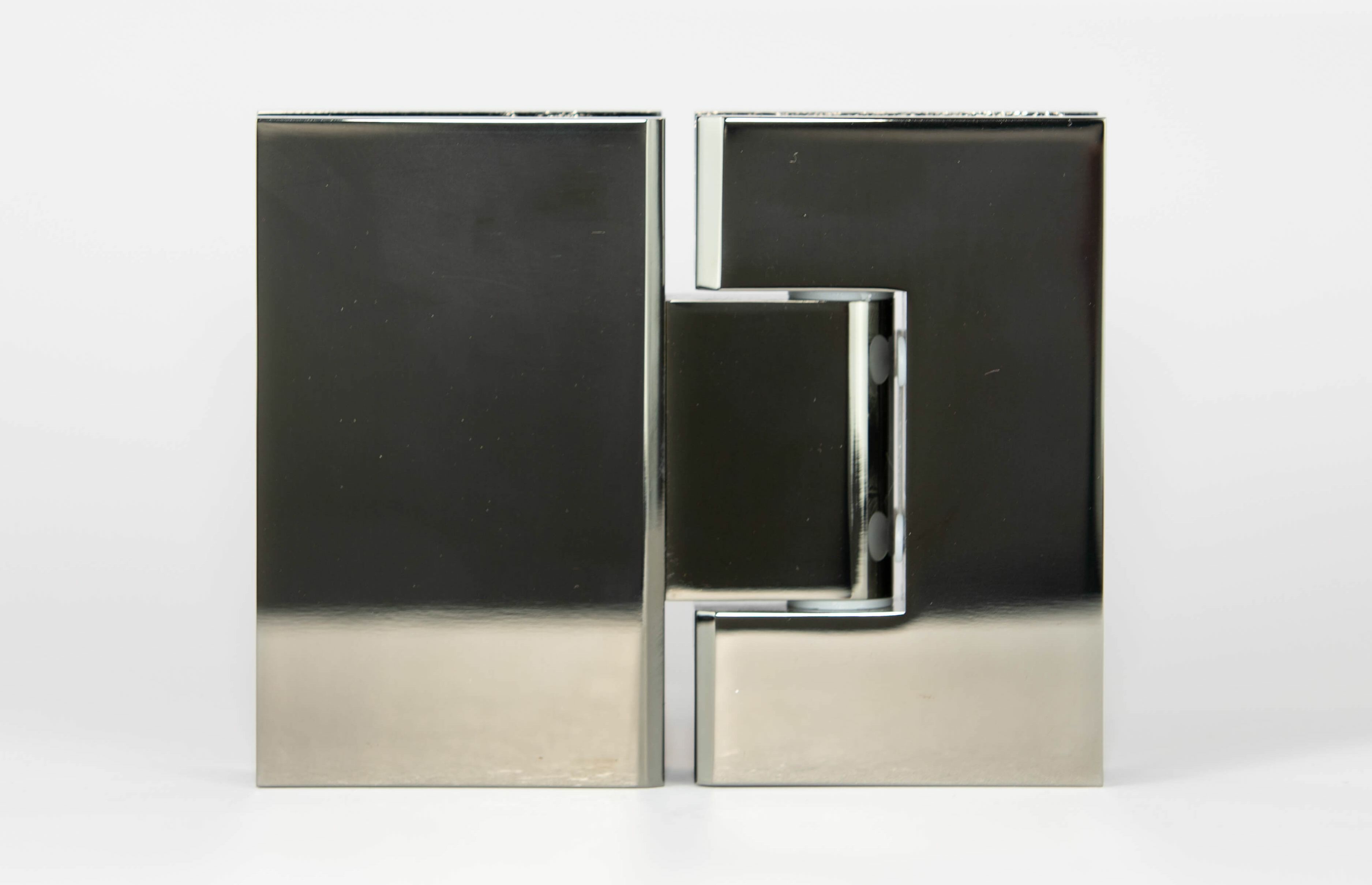 ES2 GB - 180 degree glass to glass shower hinge in a gun black finish