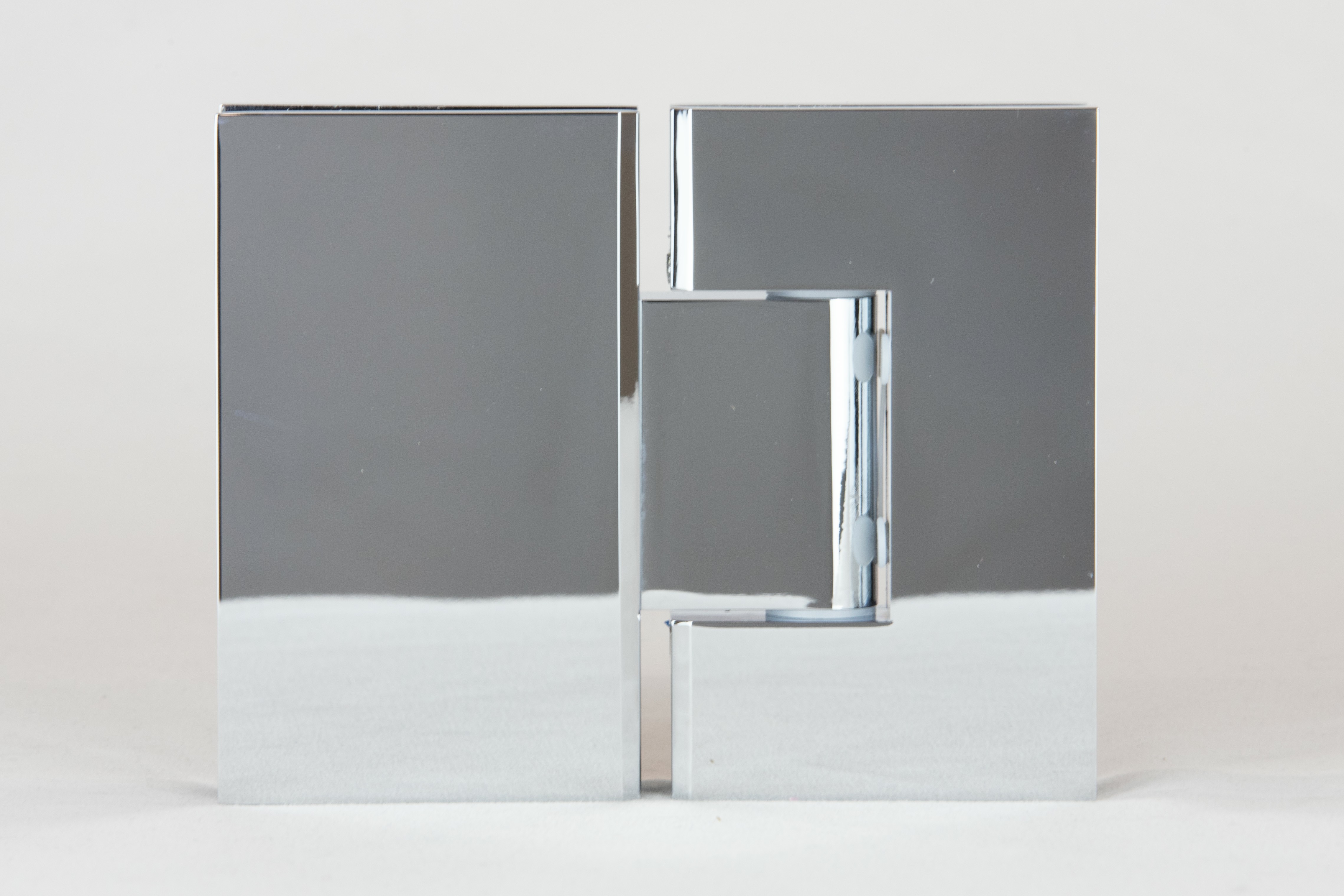 ES2 PC - 180 degree glass to glass shower hinge in a polished chrome finish