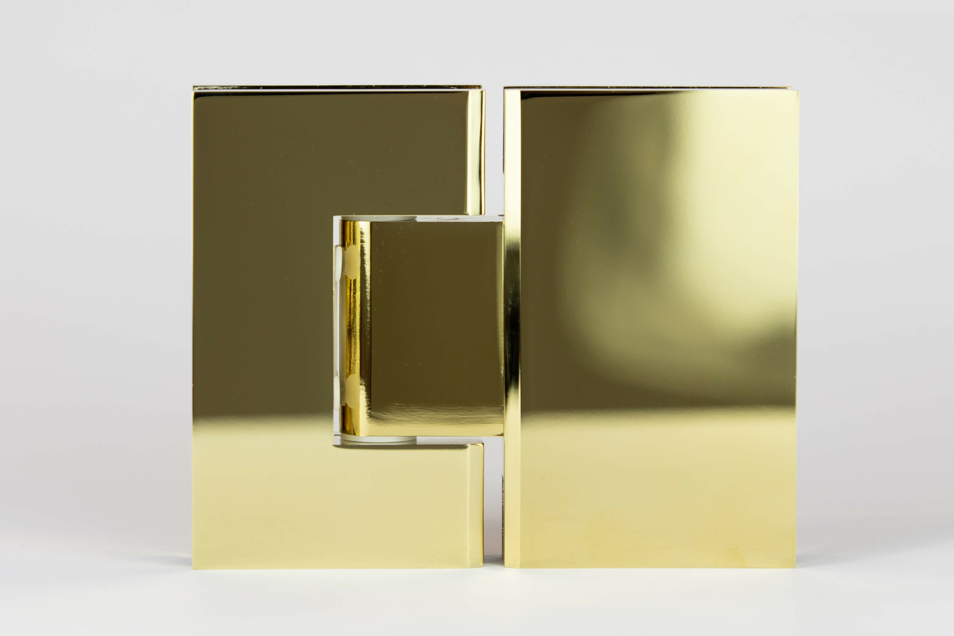 PVD Gold finish glass to glass heavy duty hinge