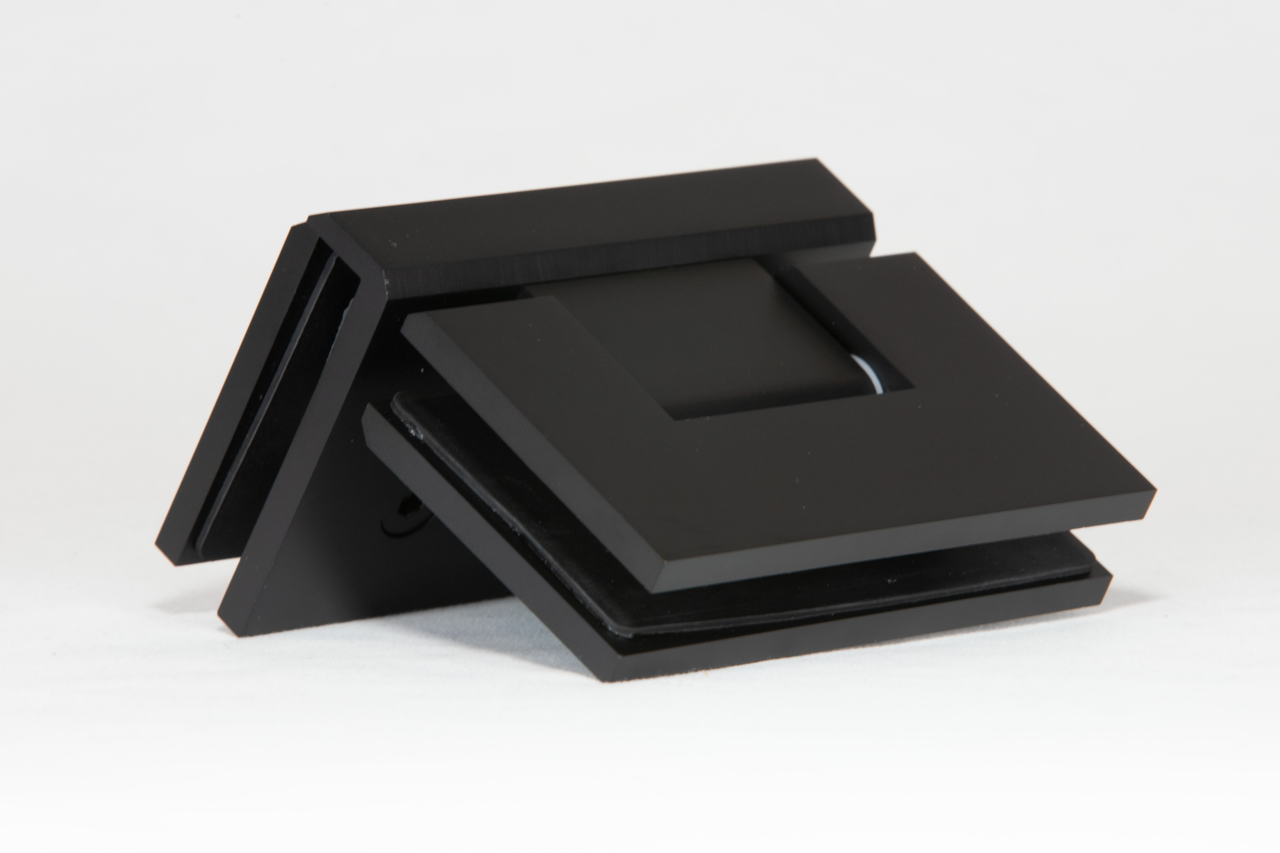 ES2.90 Glass to Glass Shower Hinge - Matt Black