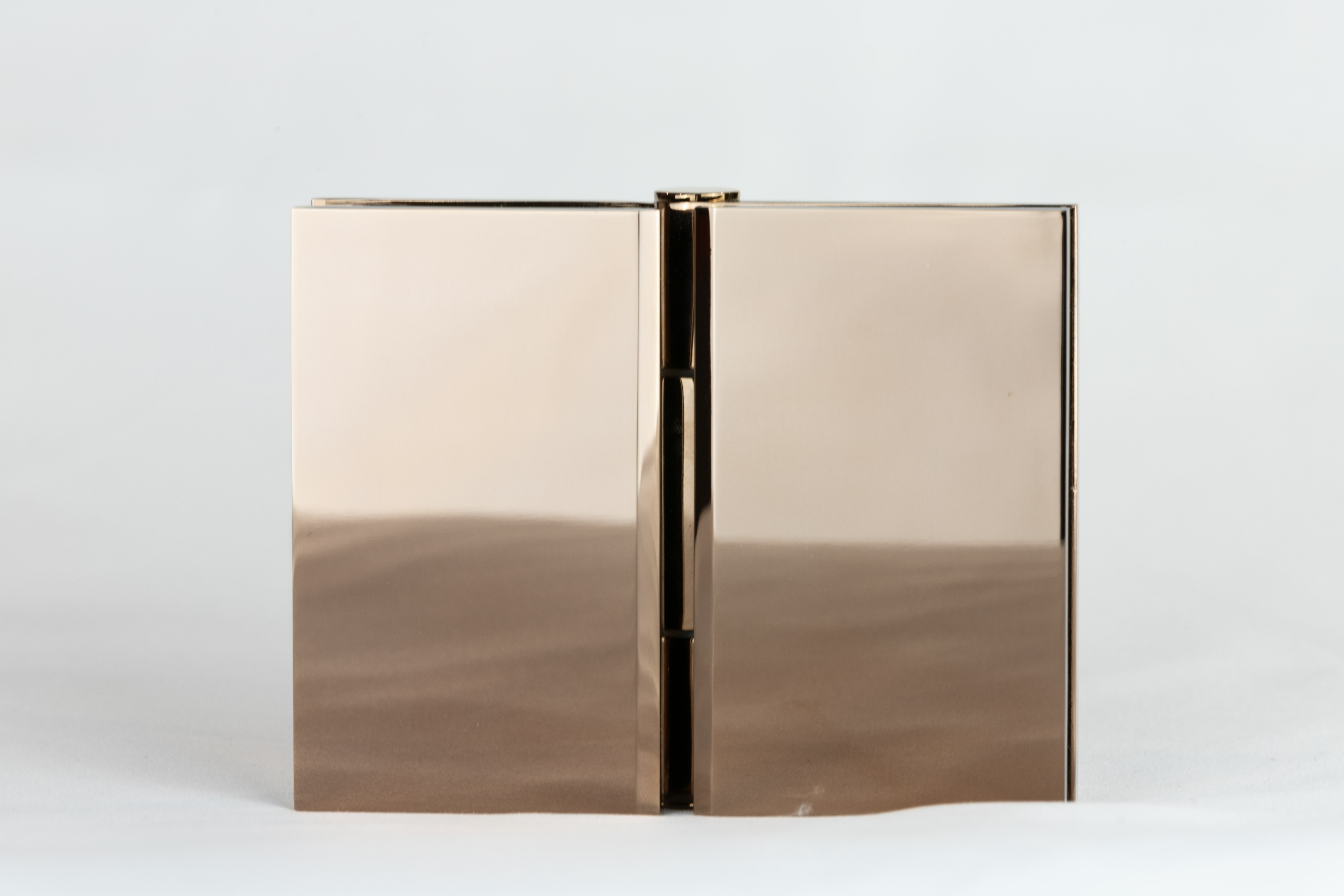 Bifold Shower Hinge for glass to glass fixing in Rose Gold