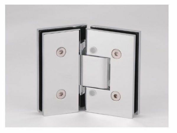 Glass to glass shower door hinges