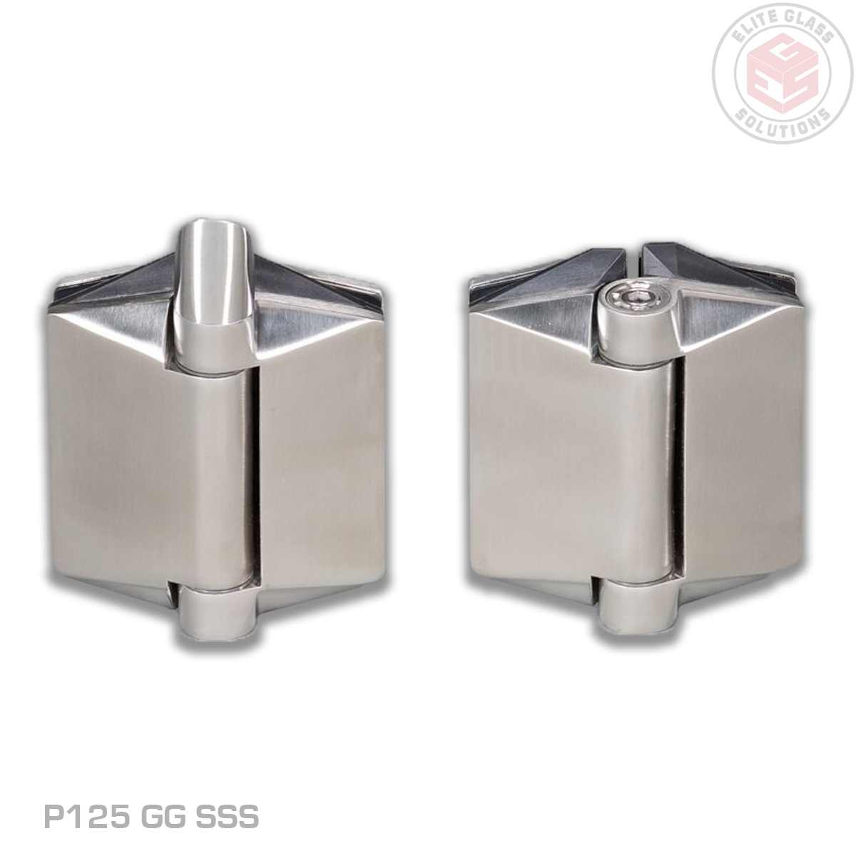 Polaris glass pool gate hinge satin stainless steel for pool fences