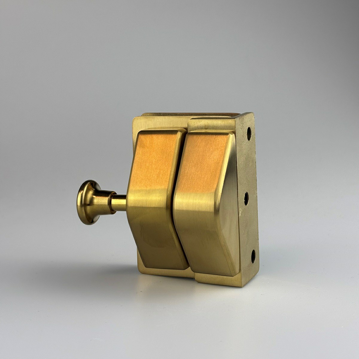 Latch Kit - Glass to Wall - Square Post - 316 Brushed Gold