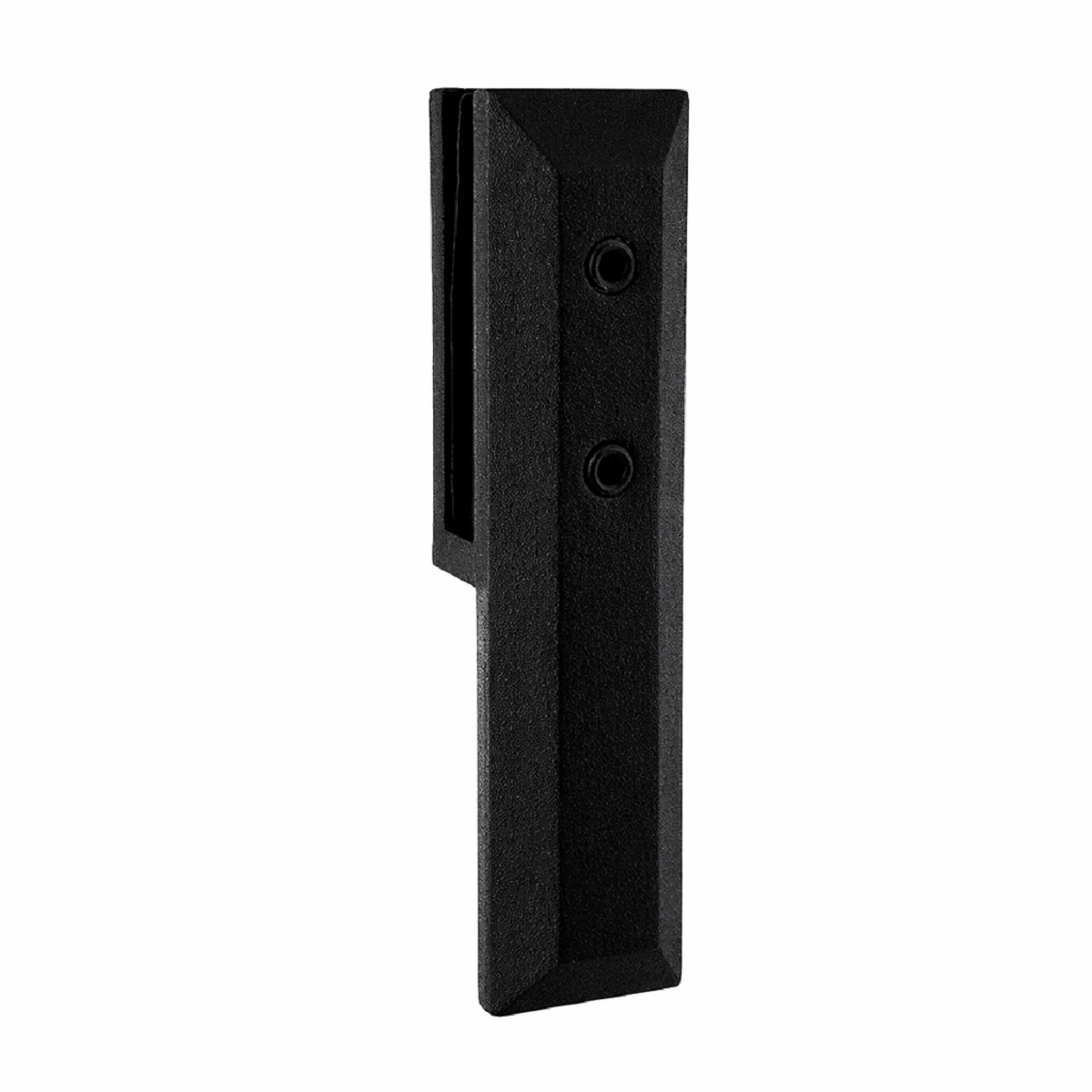 Friction Fit - Edge Fix Adjustable - Suit 12 to 15.04mm glass - Matt Black