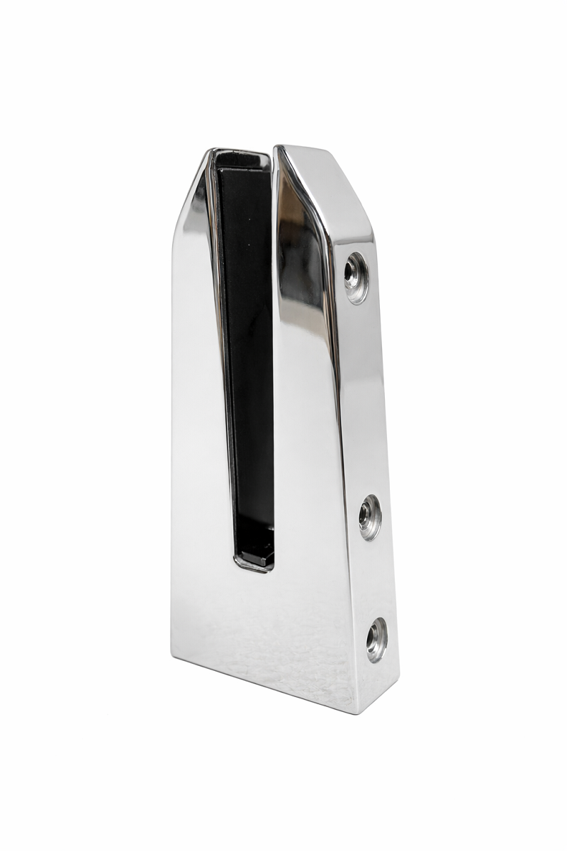 Glass Vice Direct Fix Vice, Duplex 2205 - 12mm - Polished Stainless Steel