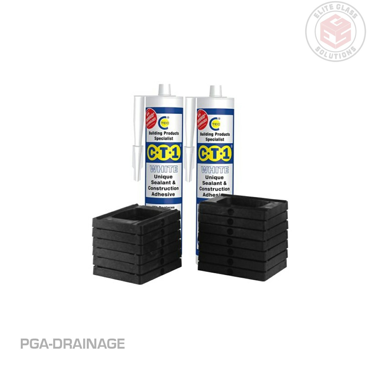 Posi-Glaze - 15 Drain Blocks , 2 Tubes Sealant