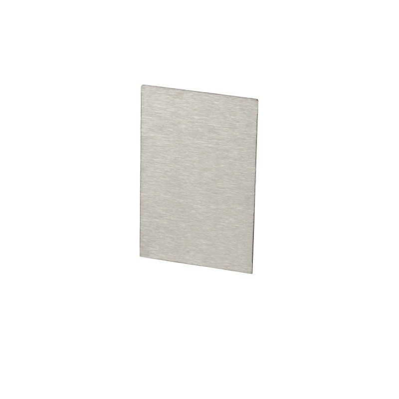 Brushed silver Posi-Glaze end cap