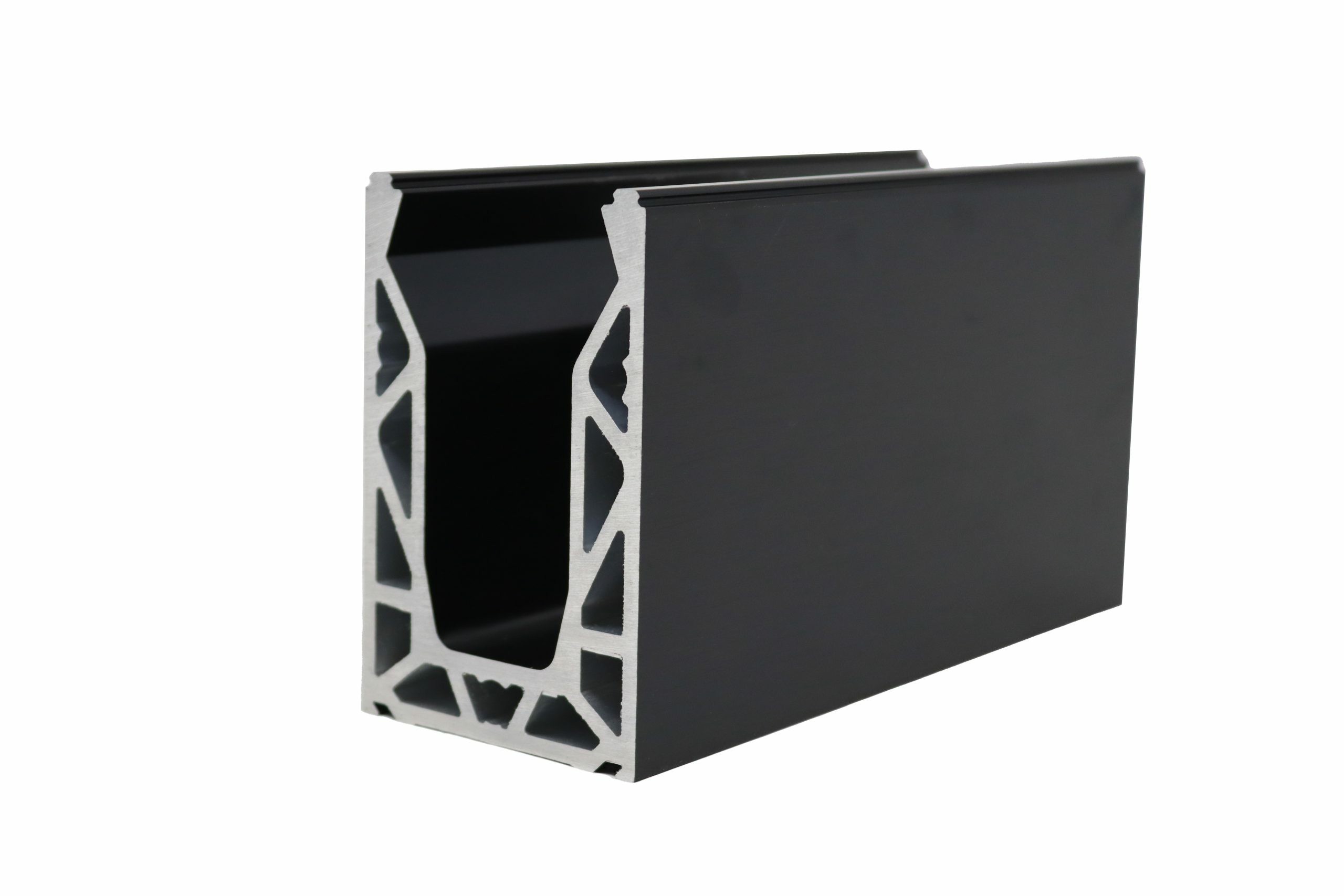 Dry glaze balustrade basefixed channe in black