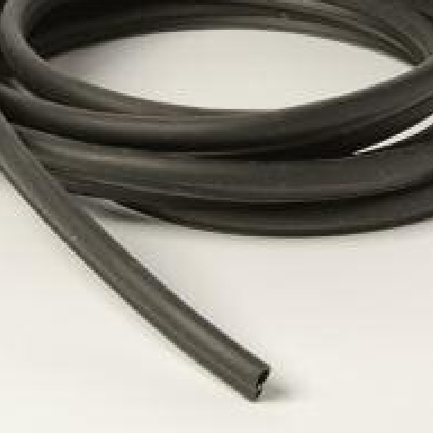 Black rubber gasket 1m in length suitable for use with 12-17.5mm thickness glass with the POSIGlaze channel system