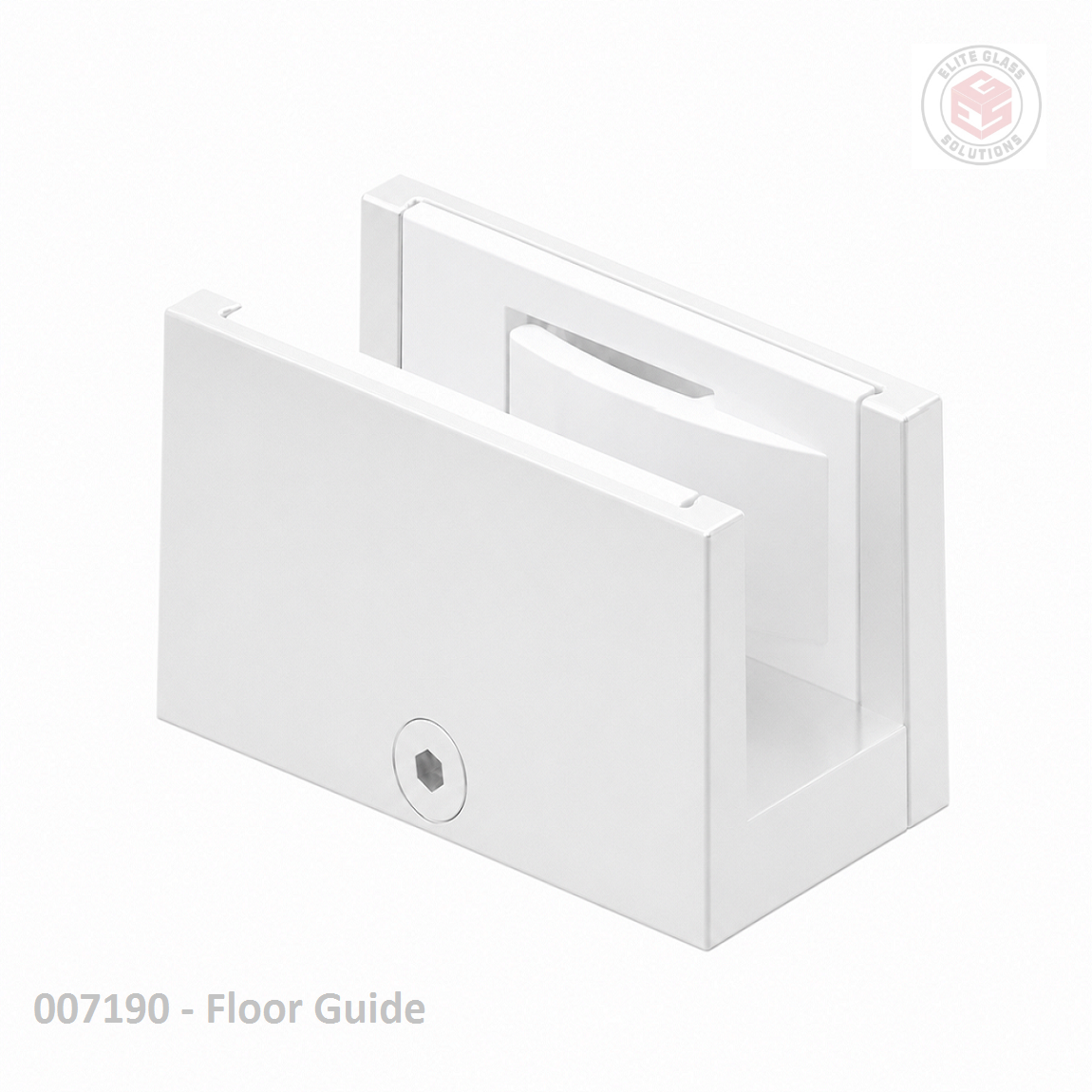 Saheco Adjustable Bottom Guide - Suits 8-14mm Glass - White Lacquered ...