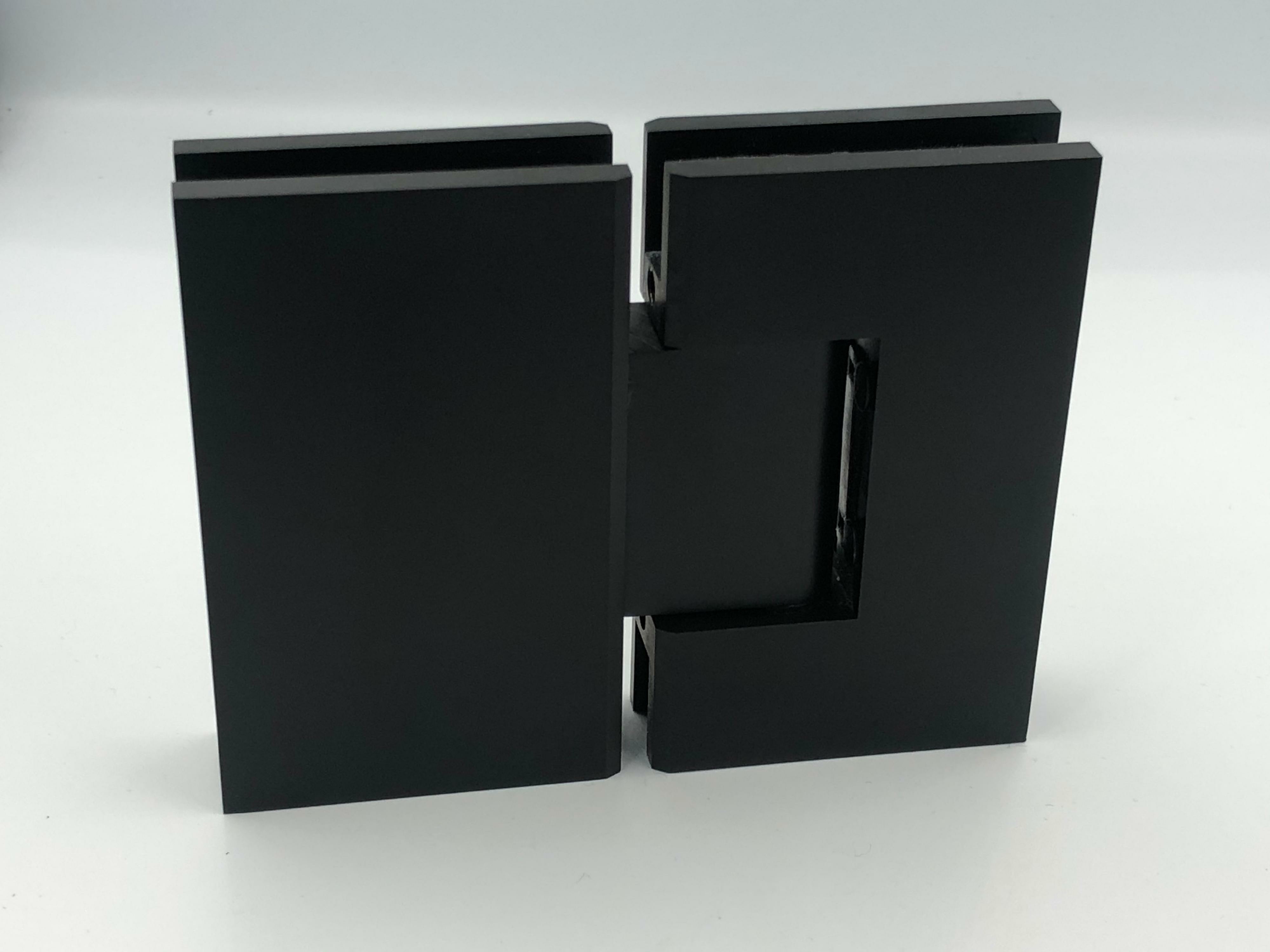 Square Mouse Ear Cutout 10mm Glass to Glass Shower Hinge