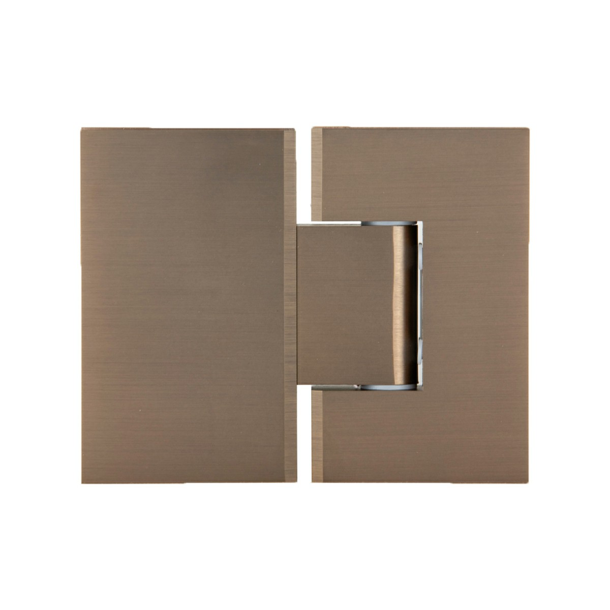 Shower Hinge - Heavy Duty - Glass to Glass - 180 Degree - Suit 10 or 12mm Glass - Bronze