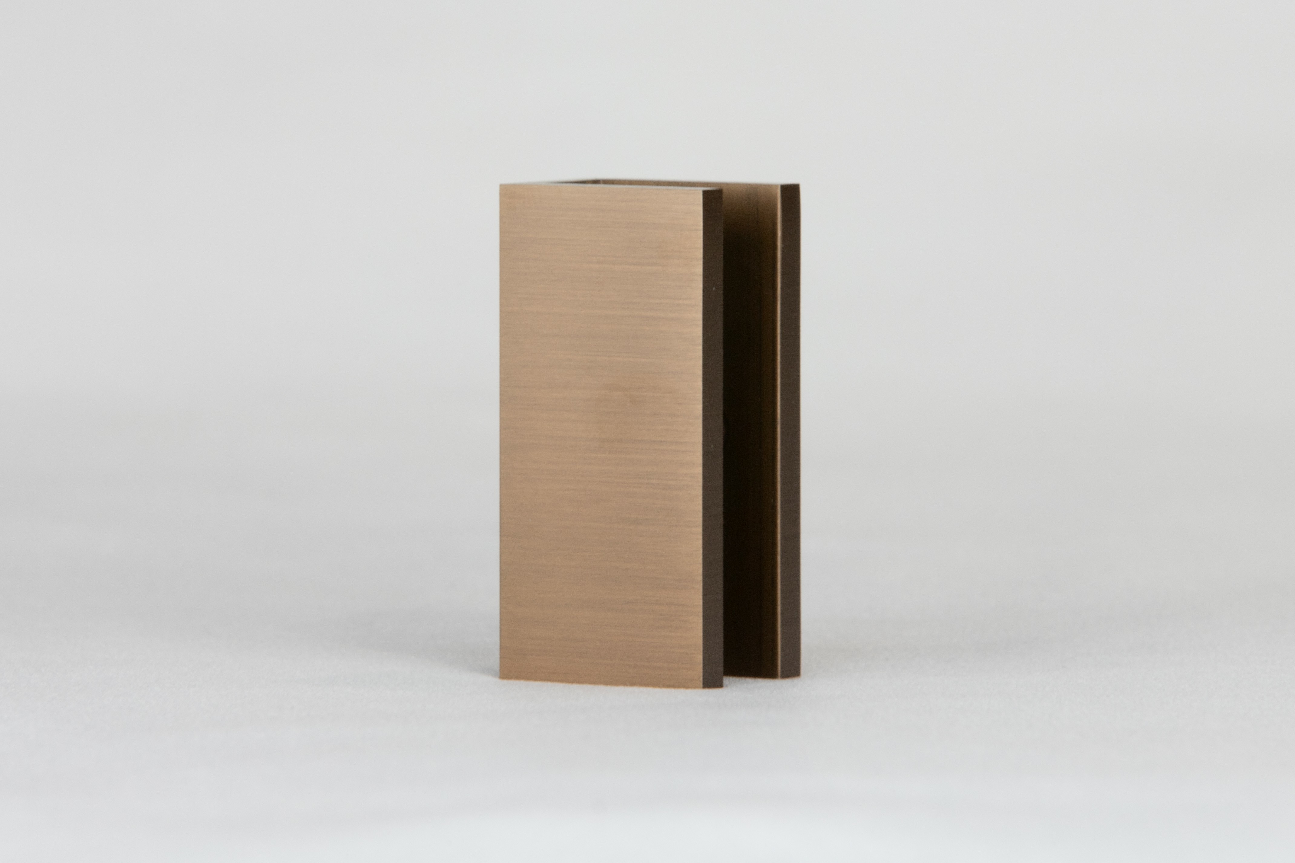 Square bracket for glass shelf for use in bathrooms
