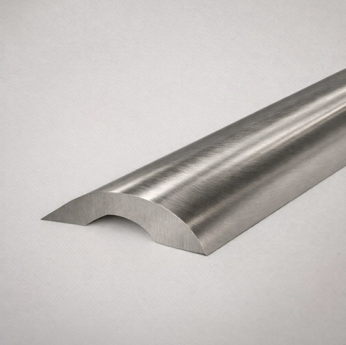 Offset Water Bar 20mm x 10mm x 2100 - Brushed Nickel - Elite Glass ...