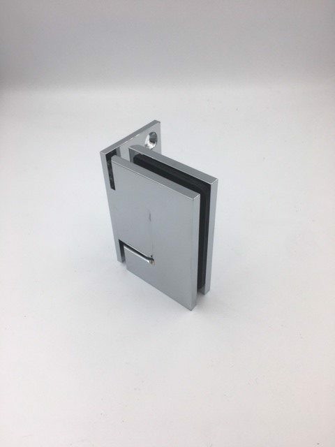 Gun Black Dumb Oil glass to wall shower hinge with an L shape