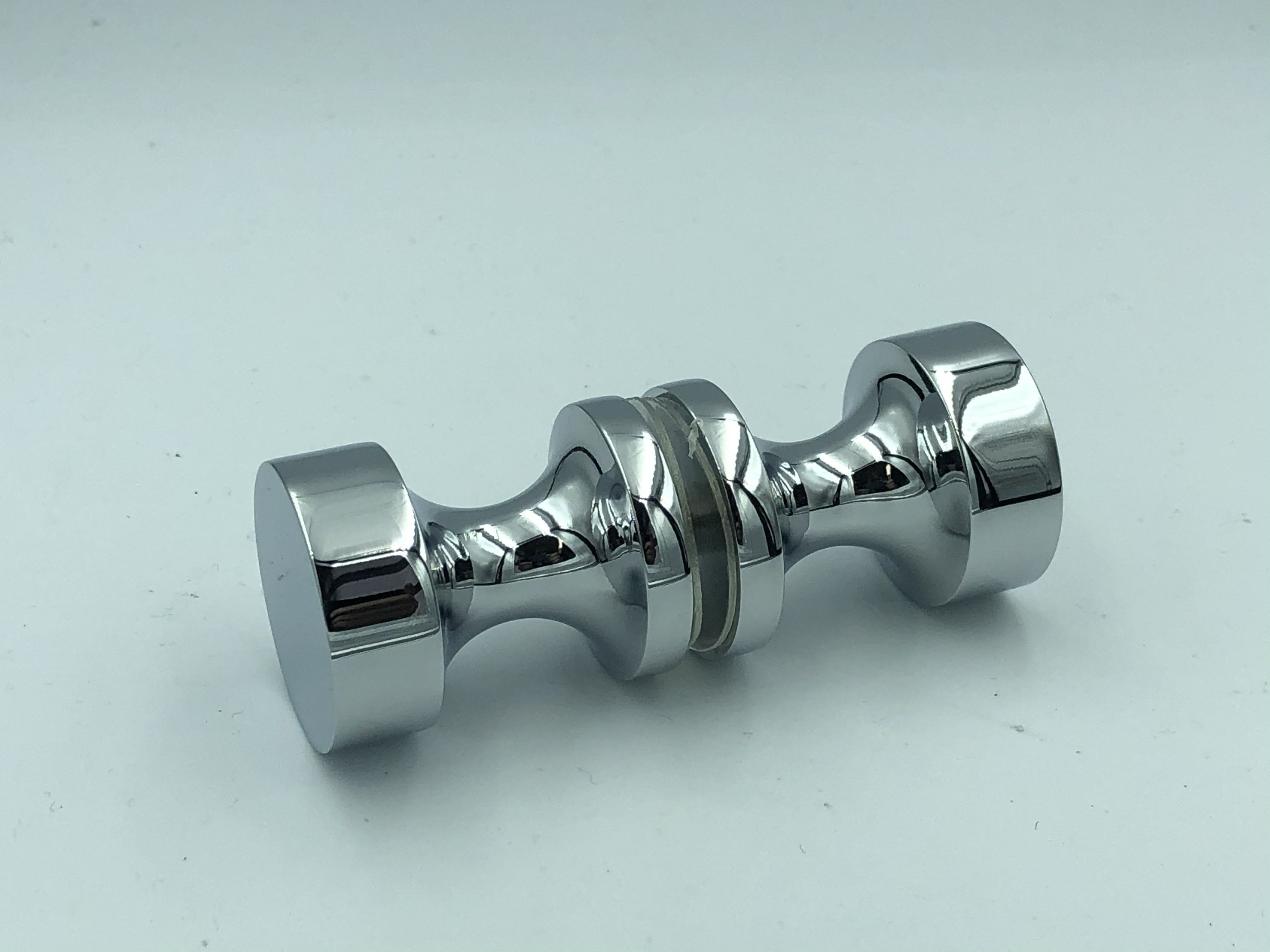 SK45 round glass door knob in polished chrome finish, actual product finish is listed in product name