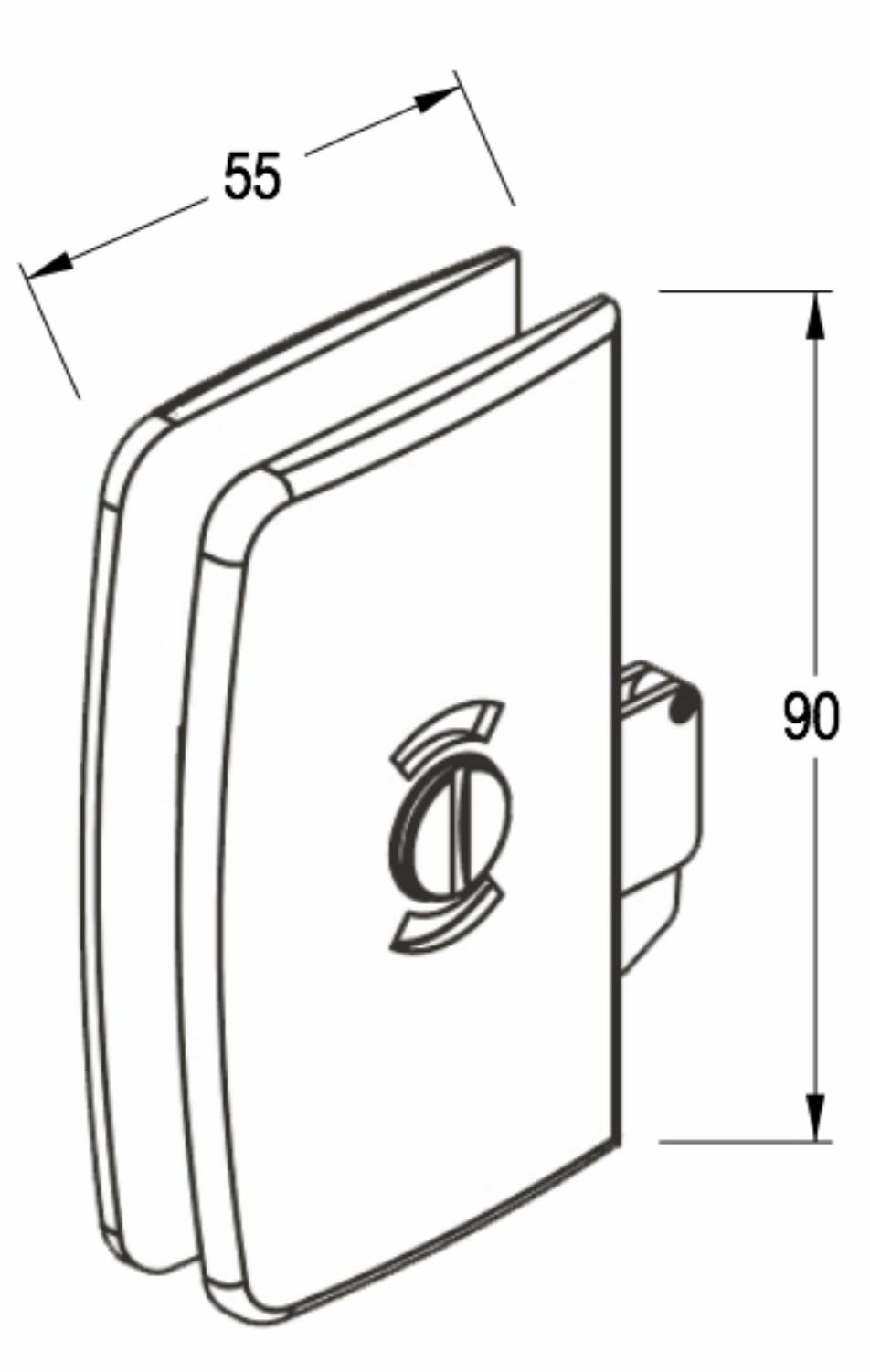Glass Sliding Door Indicator Lock - Door to Side panel - Cut Outs ...