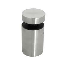 32mm Diameter Button Glass Anchor - Polished Stainless Steel