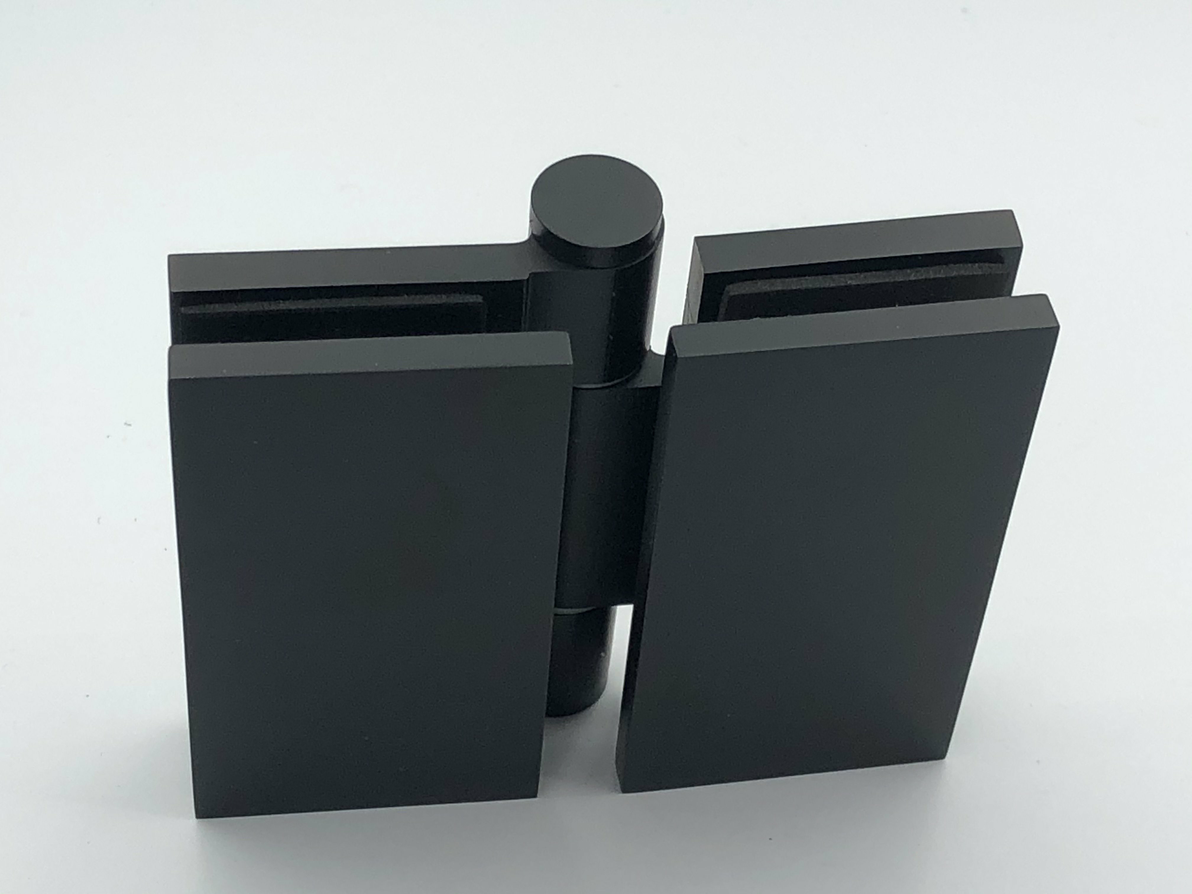 Matt Black 180 degree glass to glass bifold micro hinge for showers