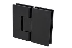 Matt Black 180 degree glass to glass micro hinge