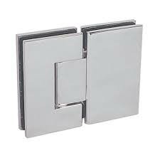 Rose gold - L shaped glass to wall shower door hinge