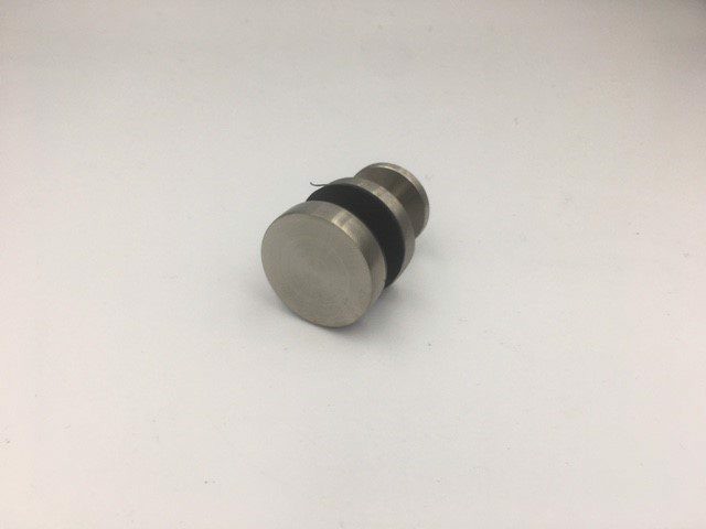 Aquaslide 2000 Top Rail Mount Fixing - Brushed Nickel