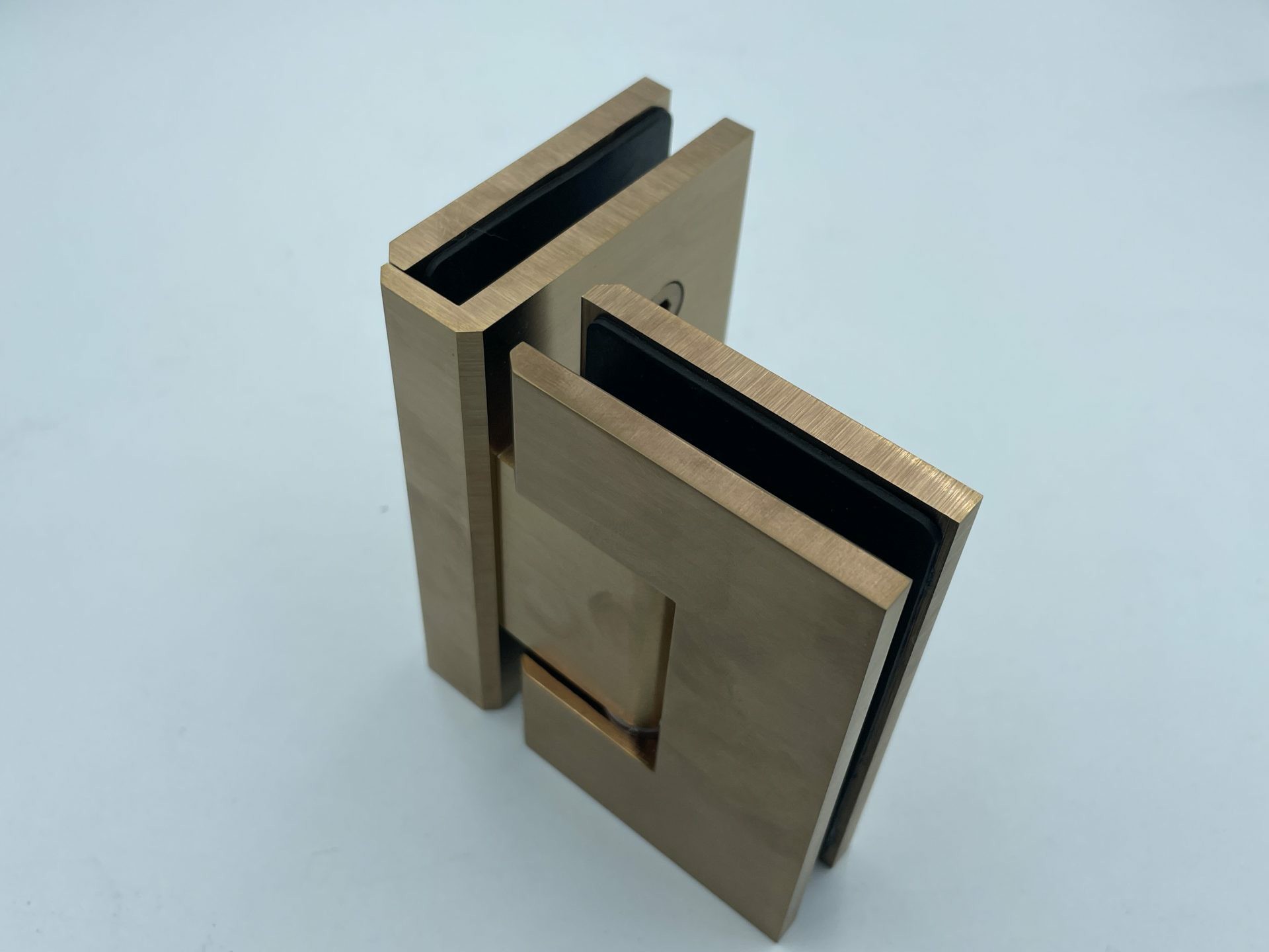 ES2.90 BN - Glass to glass shower hinge in brushed rose gold finish