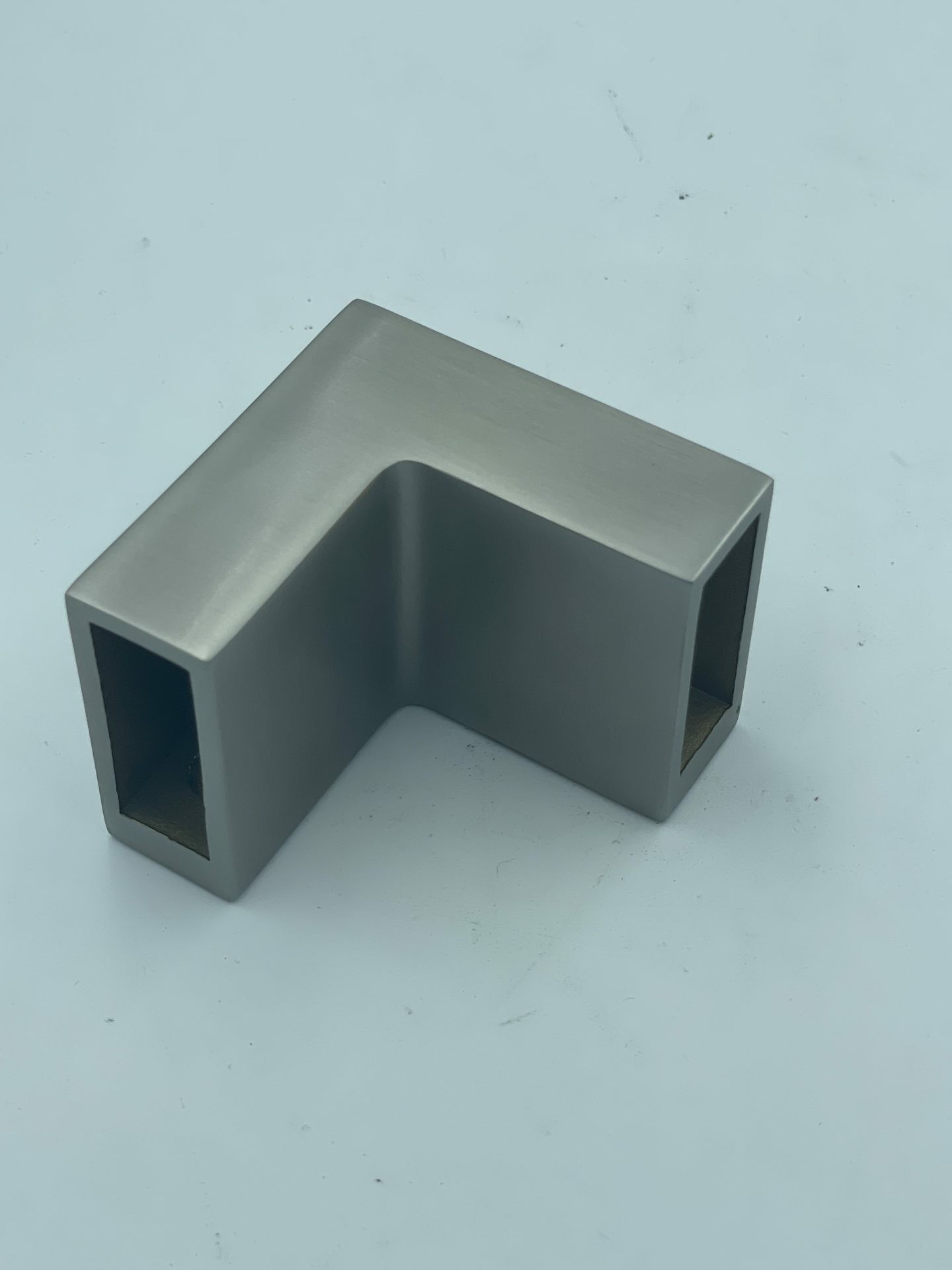 Aquaslide 2000 Rail Mount Bracket - 90 Degree - Brushed Nickel