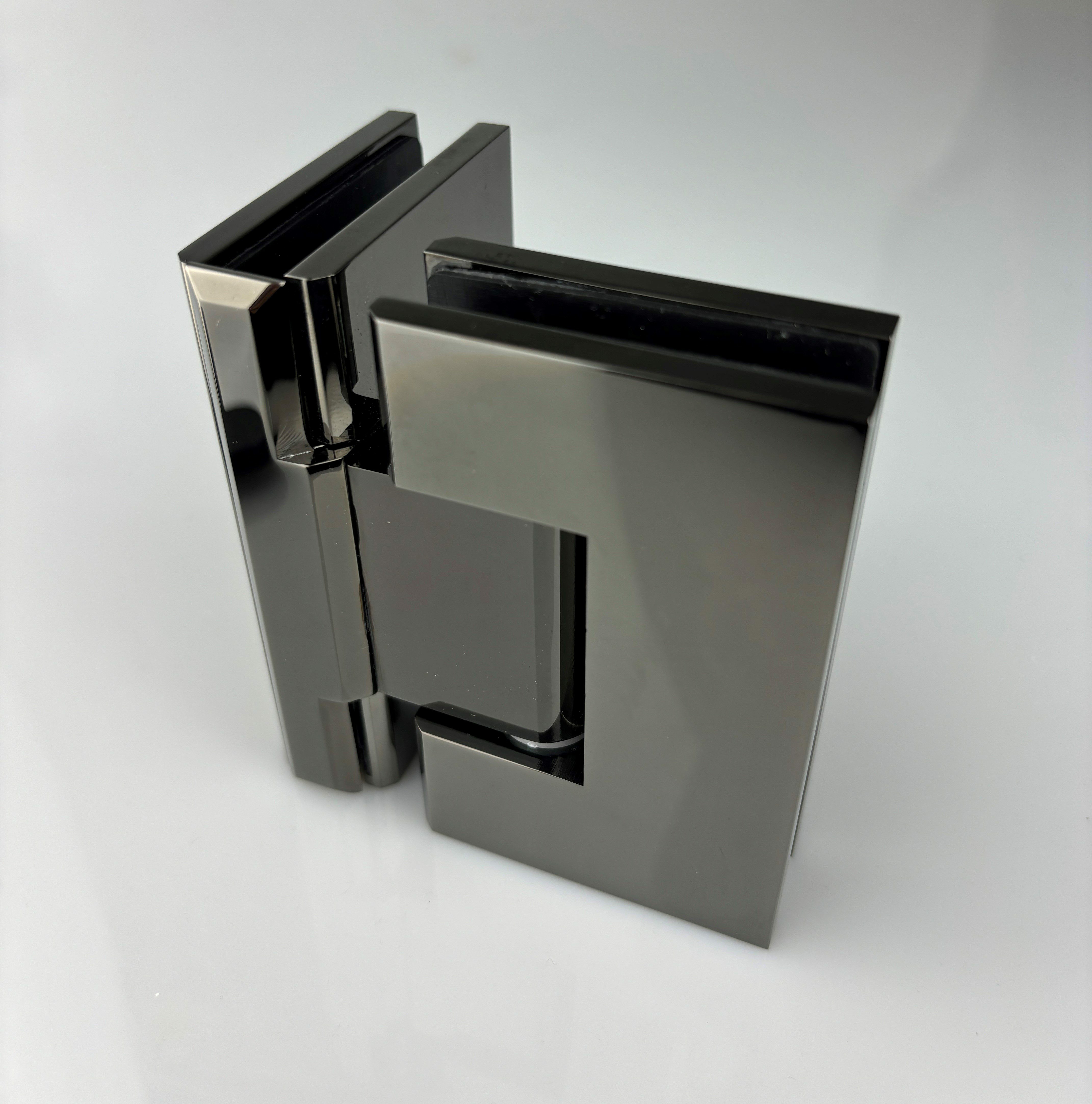 Shower Hinge - Glass to Glass - 90 Degree - Gun Black